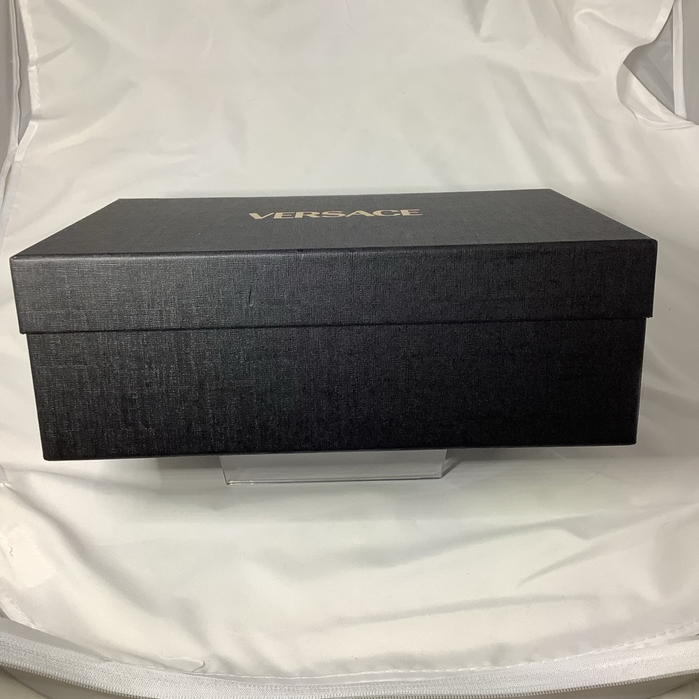 Versace Empty Black Gift Box with Gold Lettering - Picture 5 of 11